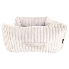 Velour Corduroy Bolstered Dog Bed